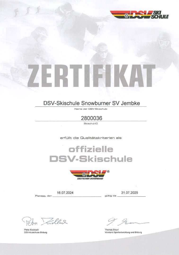 DSV Skischullizenz bis 25